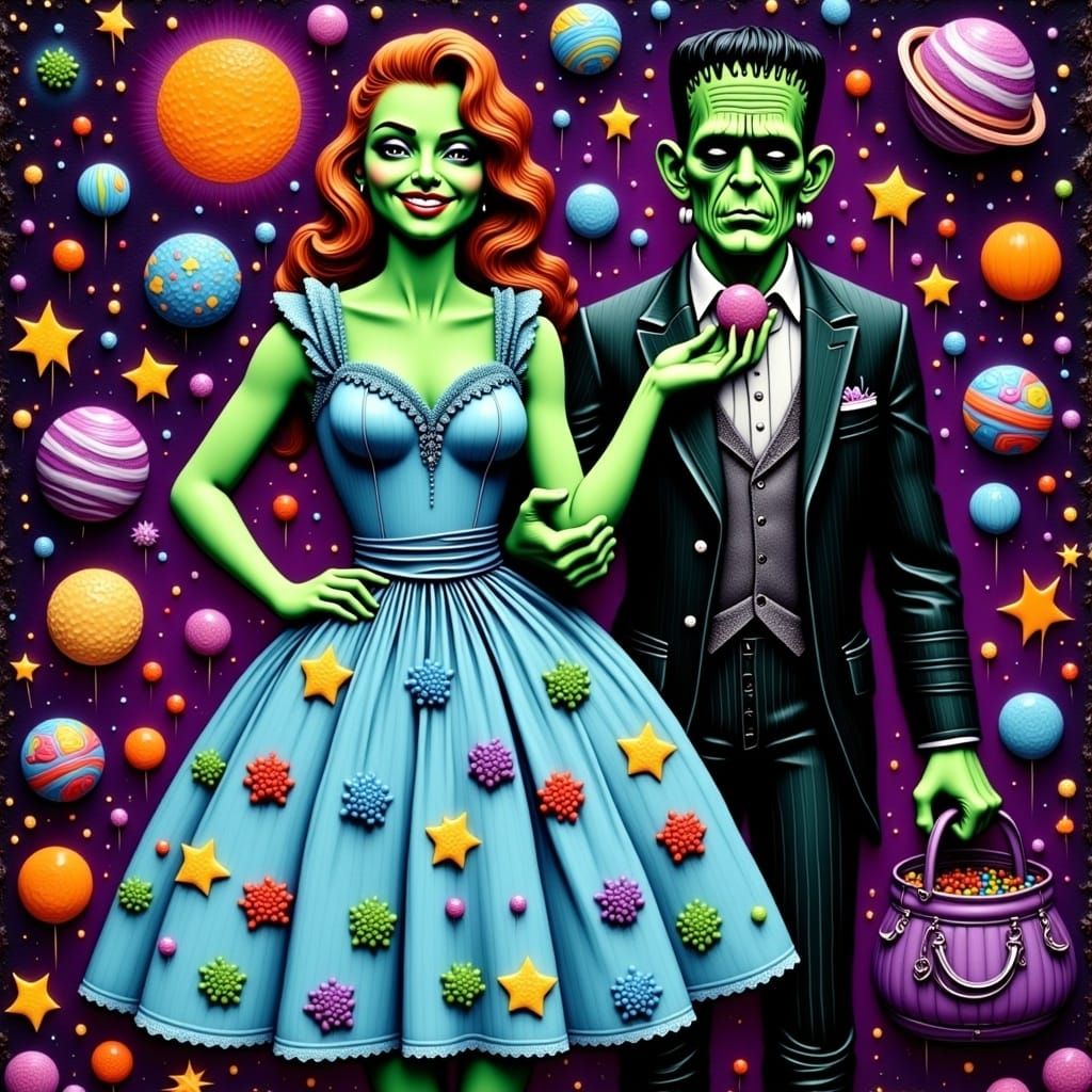 Frankenstein's Halloween: A Comix-Style Celebration