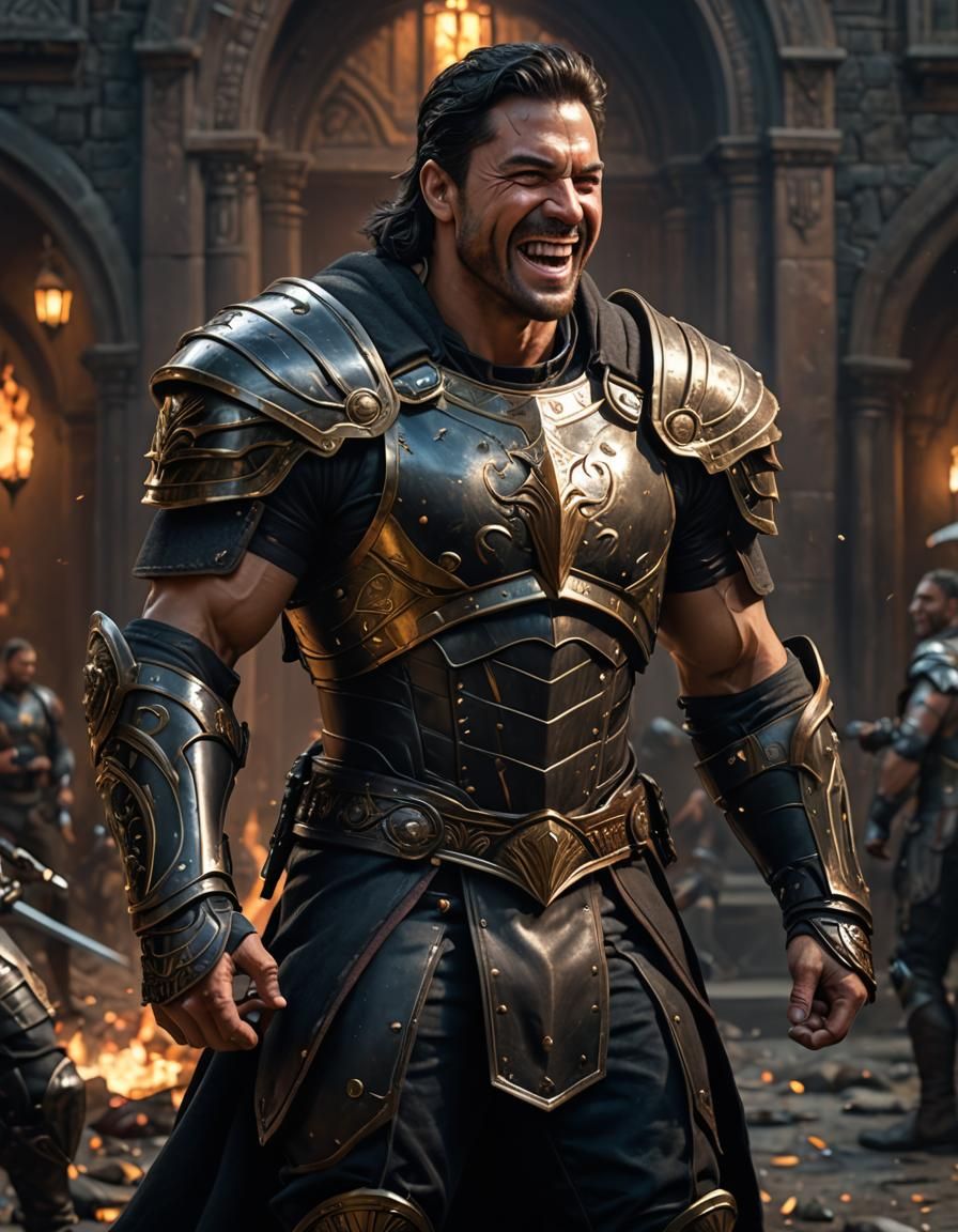 Laughing warrior