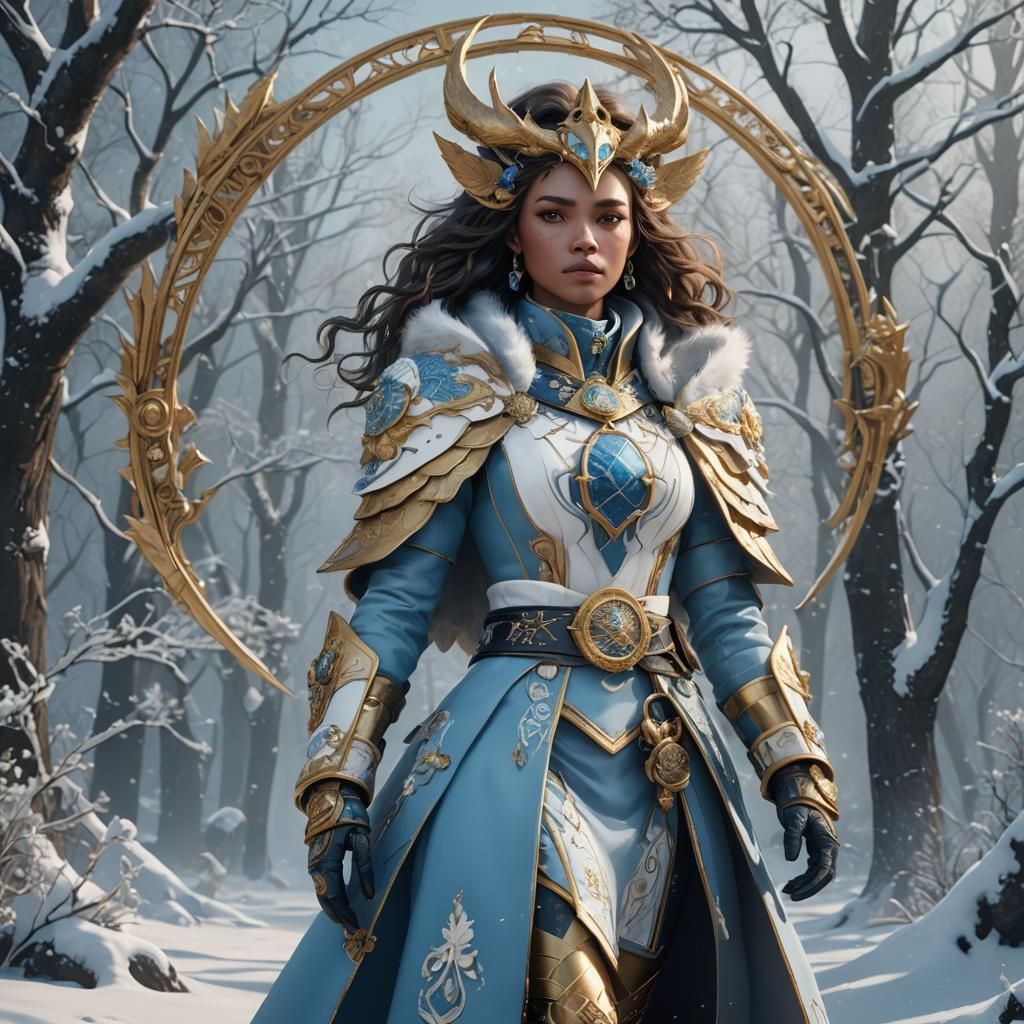 Winter Vixen with Pisces Belt Buckle