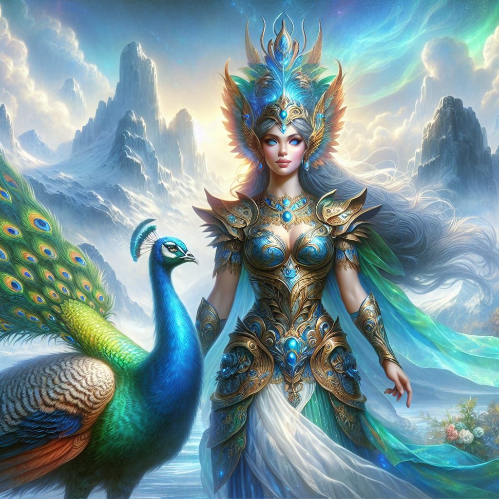 Hera, Queen of Olympus, in Magnificent Armor