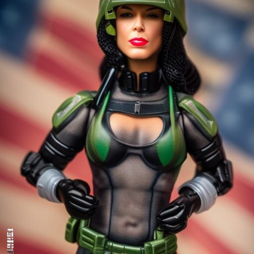 Baroness Action Figure Portrait with Bokeh