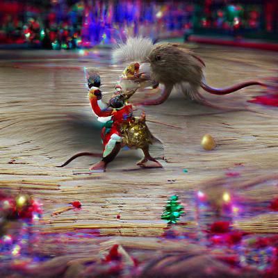 Nutcracker vs Rat King Christmas Battle in 8K