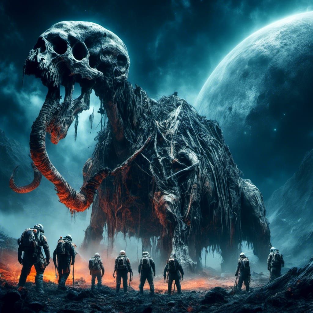 Astronauts Unearth Ancient Mammoth Skeleton on Planetoid