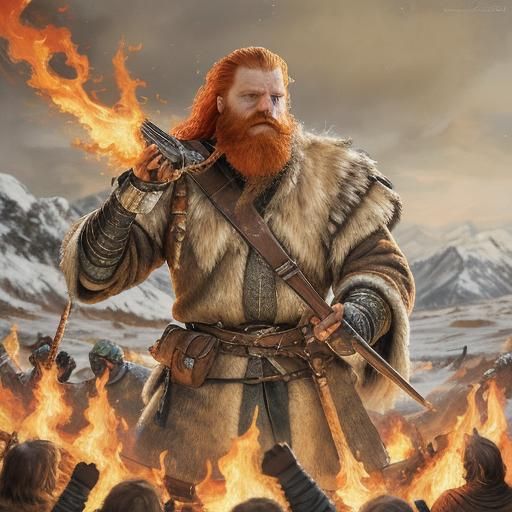 Tormund Giantsbane Portrait in Fauvist Style
