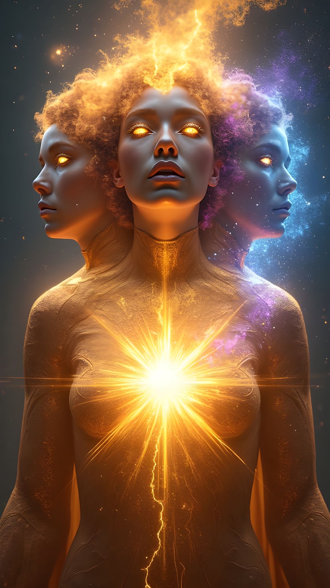 Cosmic Living Tribunal as Androgynous Celestial Judge