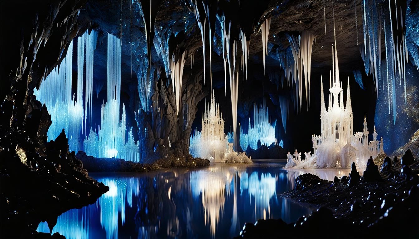 Castle of Light in Dark Crystal Caves