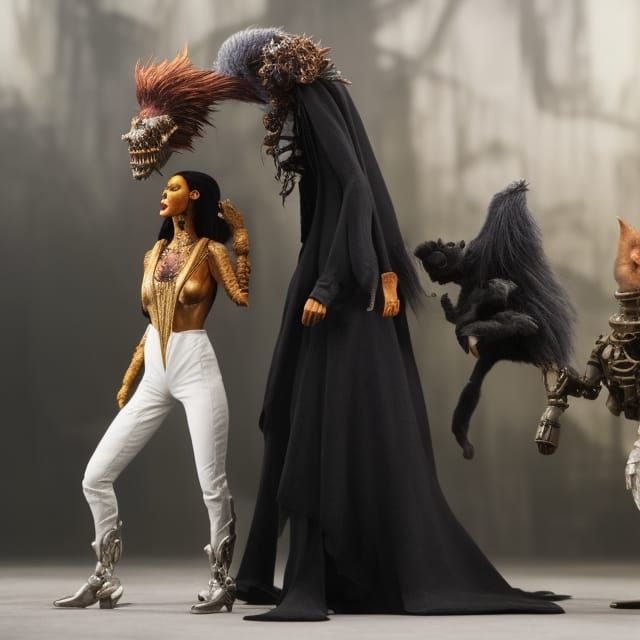 Surreal Stopmotion Scene of Nightmarish Visions