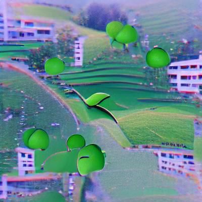 Lush Green Landscape Generated by AI