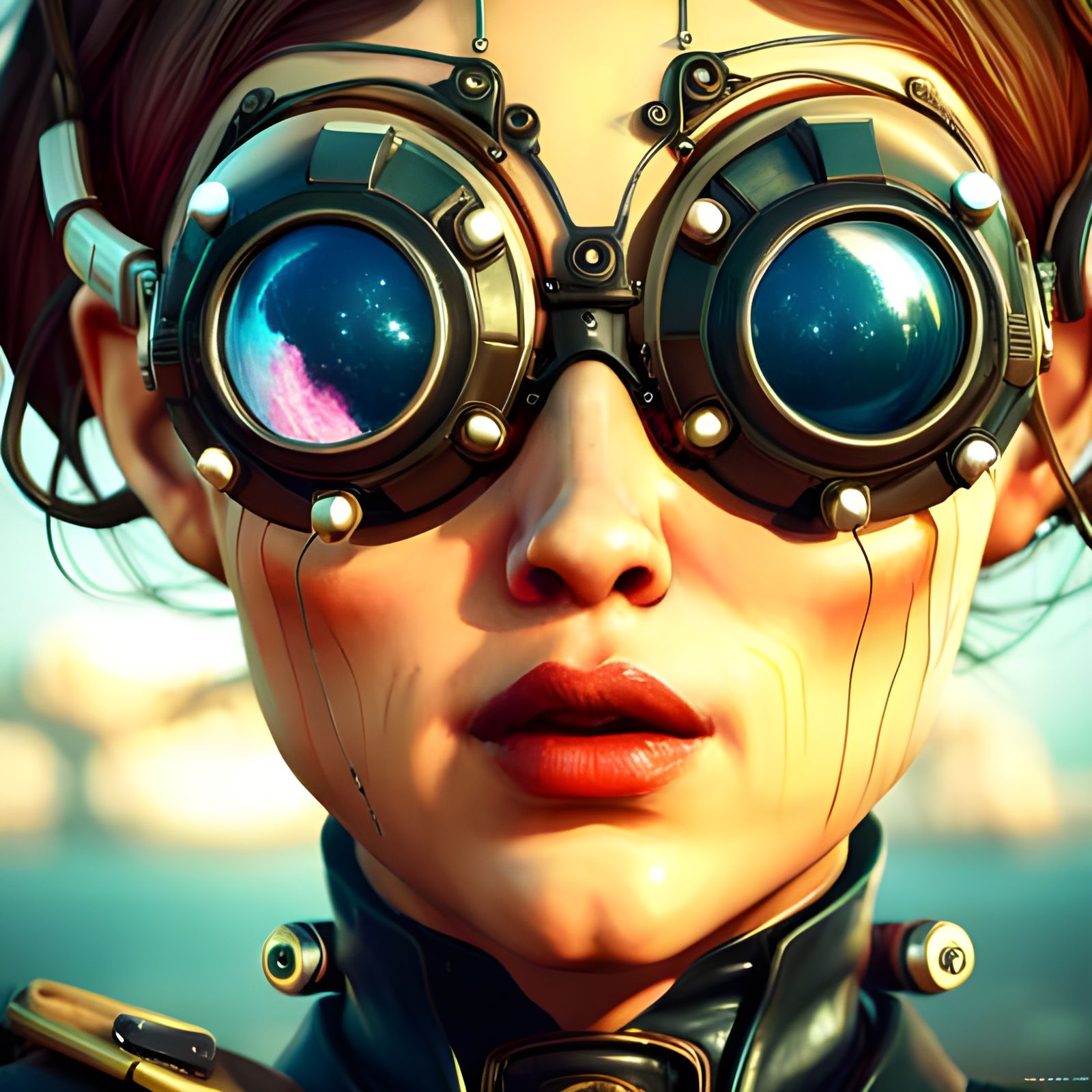 Hi-Tech Solarpunk Damsel in Unreal Engine