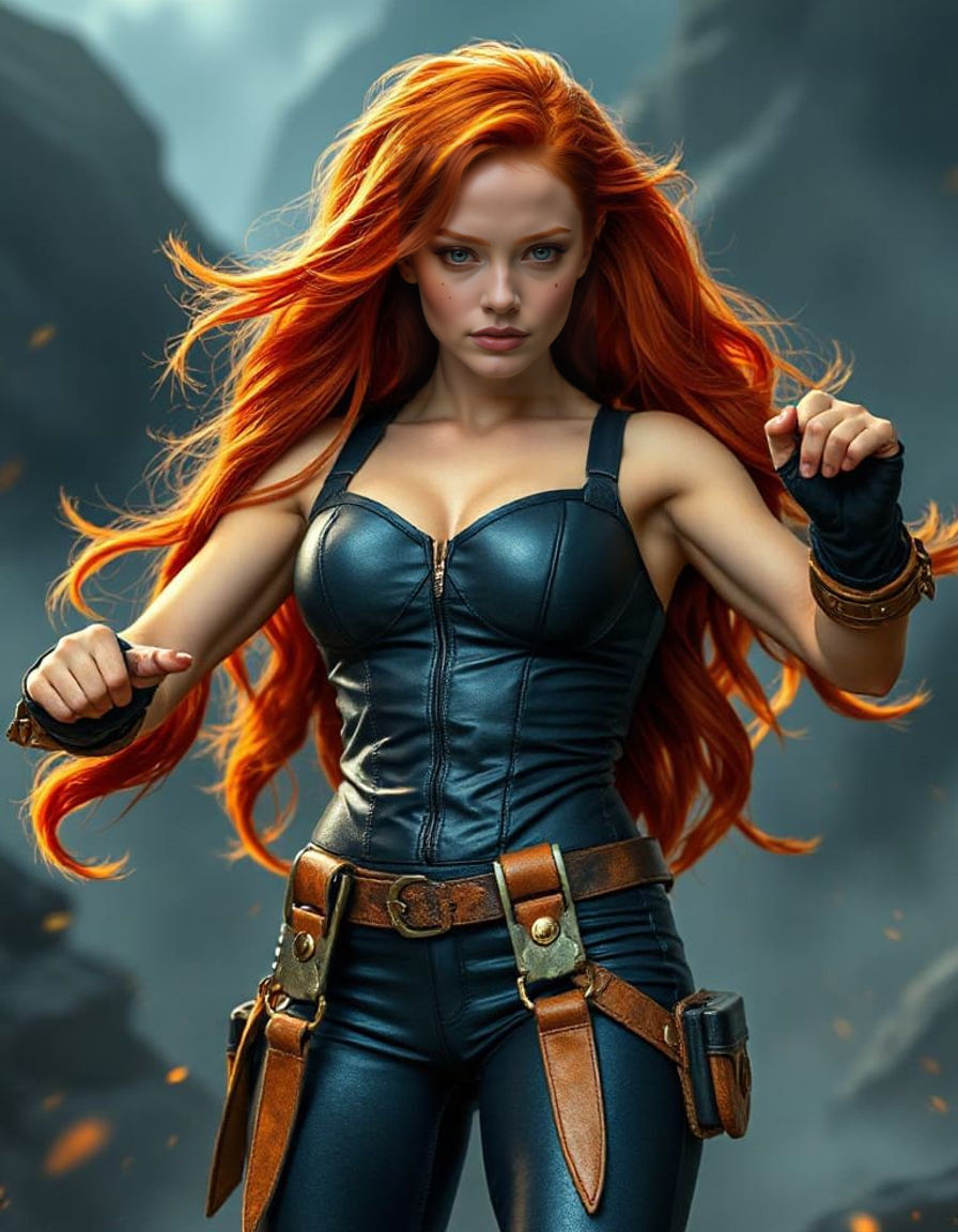 Madelaine Petsch as Starfire Alien Princess Concept