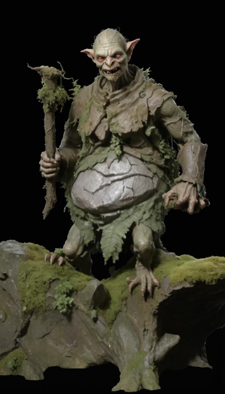 Menacing Knocker Goblin in Misty Forest