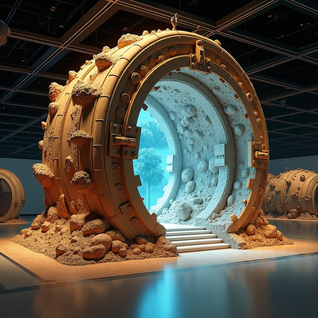 Epic Time Capsule Installation Art in 8K