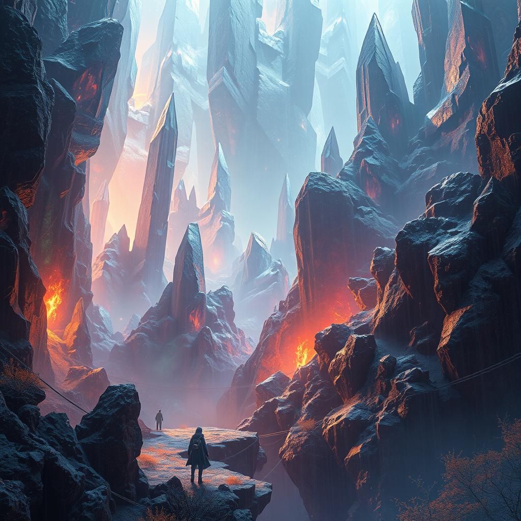 Mystical Realm: Crystalline Structures in Unreal Engine 5