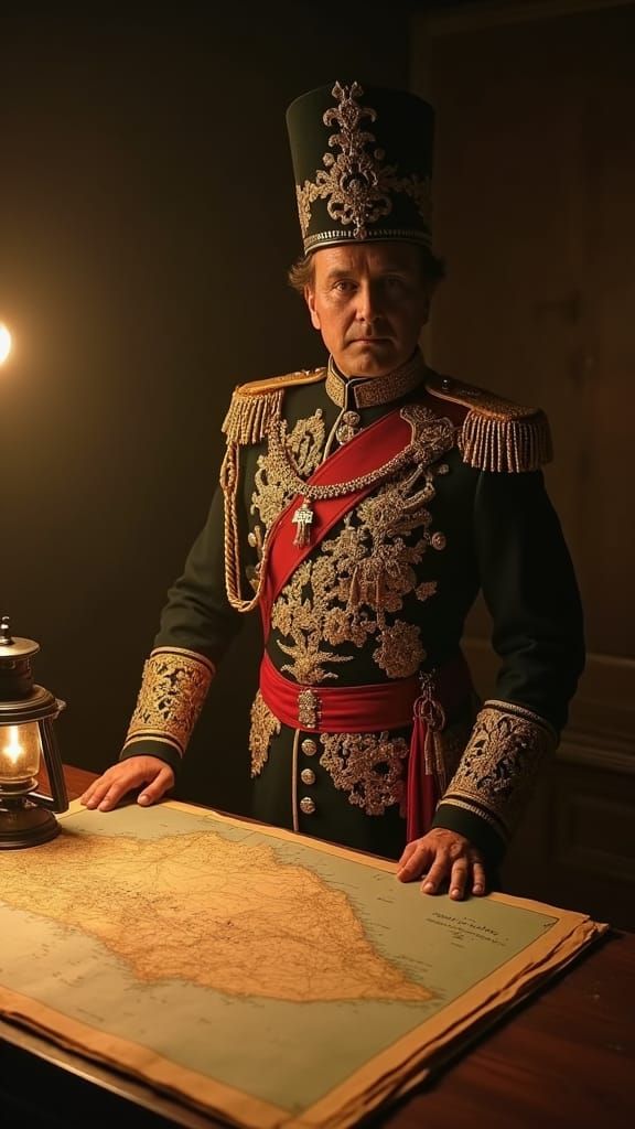 Herman Willem Daendels Portrait in Colonial Military Attire