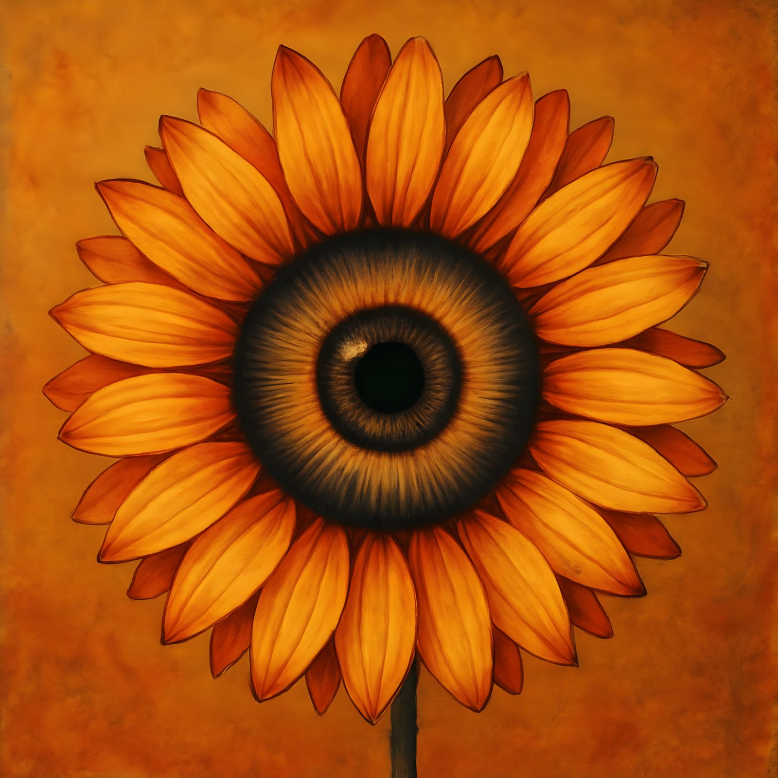 Eye Flower in Dye-Transfer Style