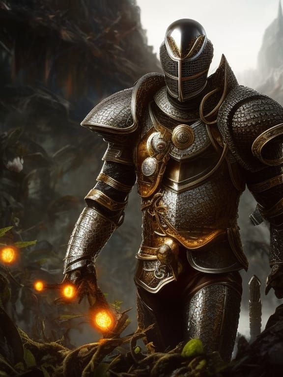 Armored Knight with Captured Will-O-Wisps