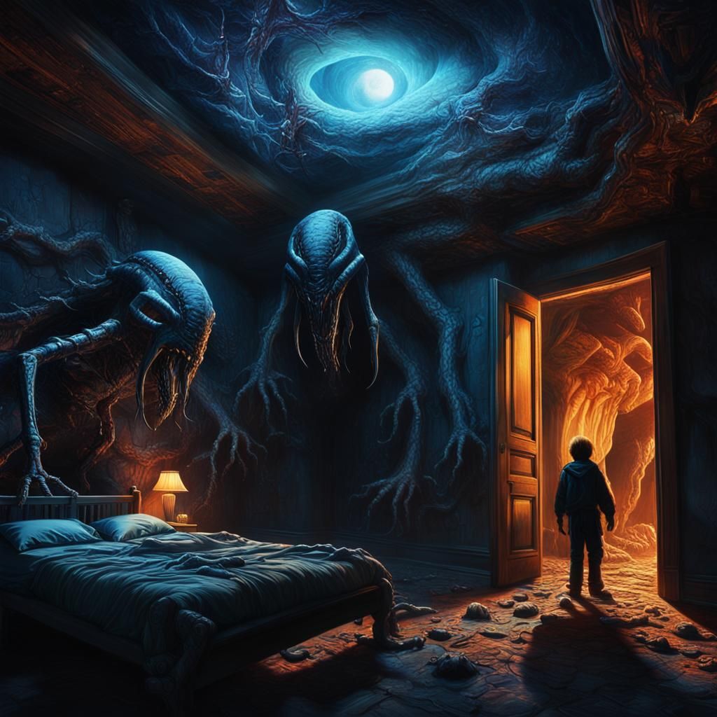 Mystical Monstrosities Emerge from Cosmic Rift in Bedroom
