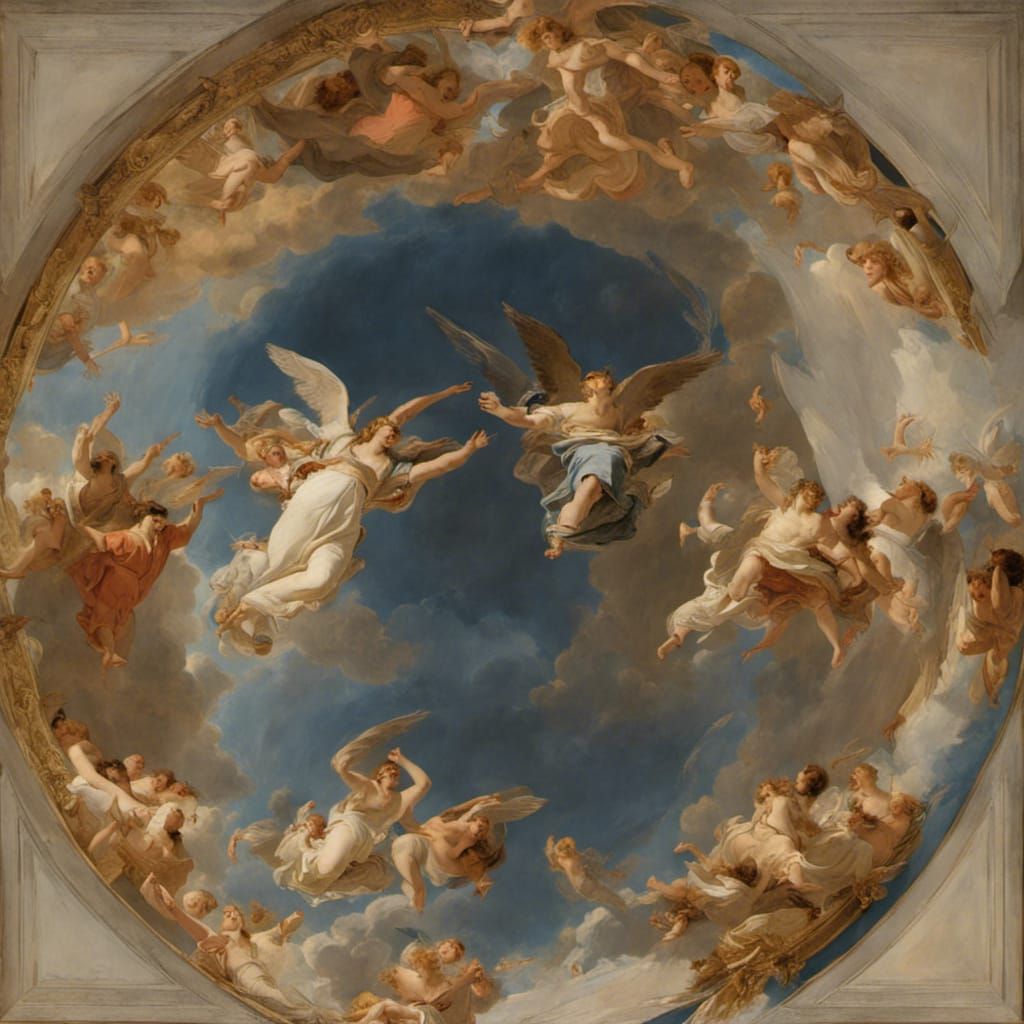 Angelic Ascent in Baroque Style