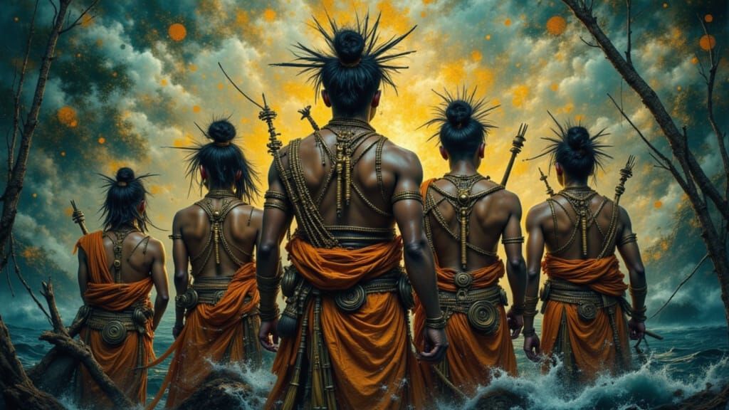 Polynesian Sailors in South Seas Fantasy Realism