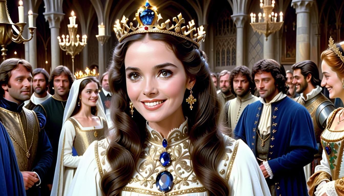 Smiling Noblewomen in Medieval Italian Gowns