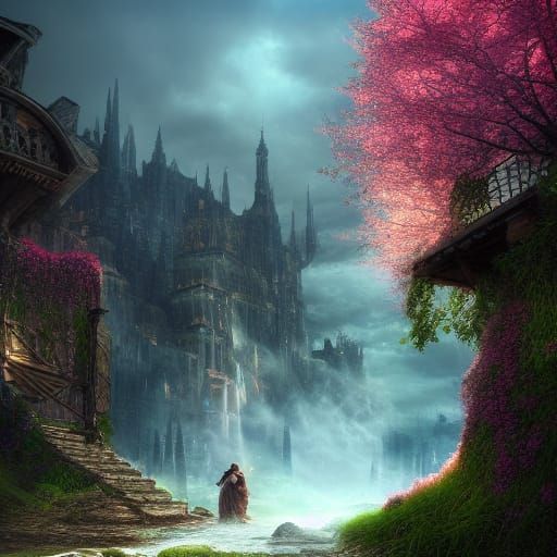 Epic Spring Landscape in Photorealistic Style