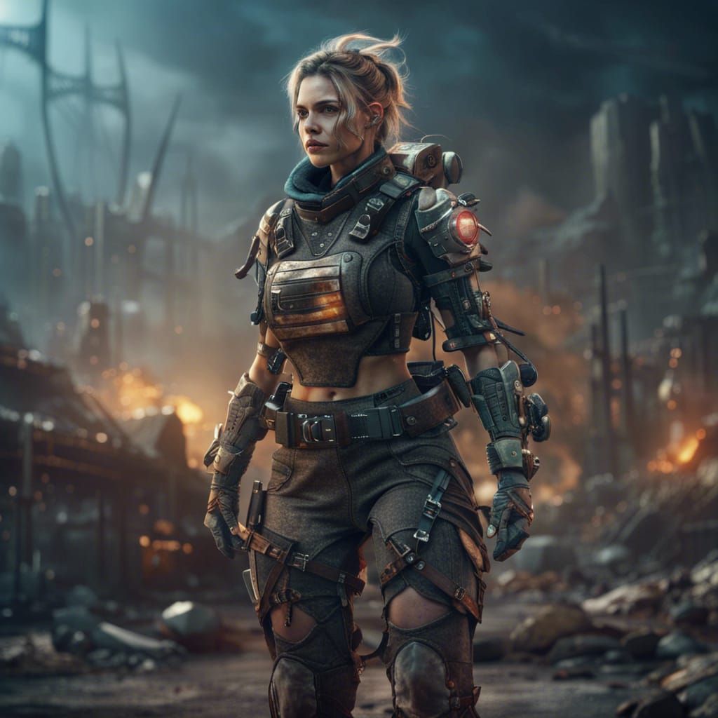 Post-Apocalyptic Beauty in Detailed Matte Painting