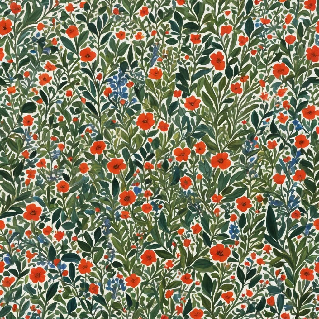 Blank Composition Book Page Spread Gouache Painting