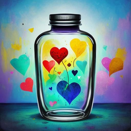 Abstract Art: Time in a Bottle