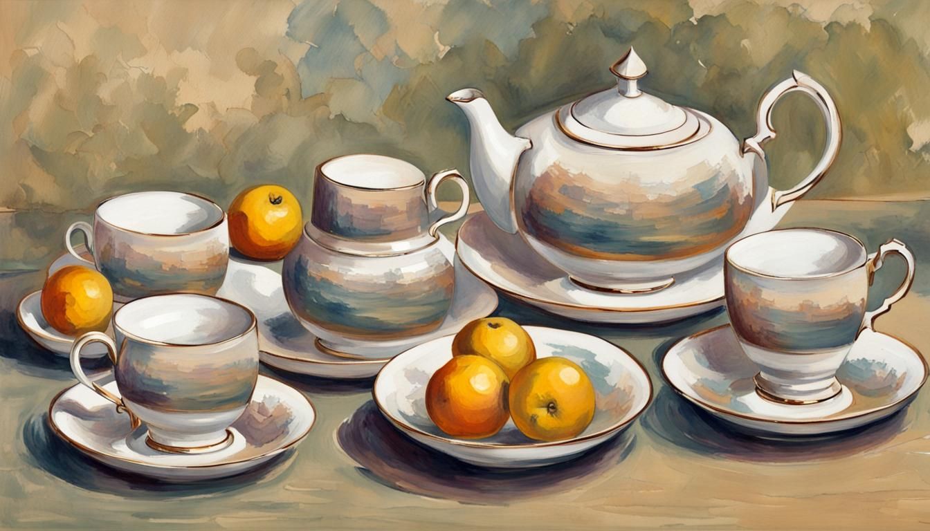 Impressionist Tea Set for a Gentleman