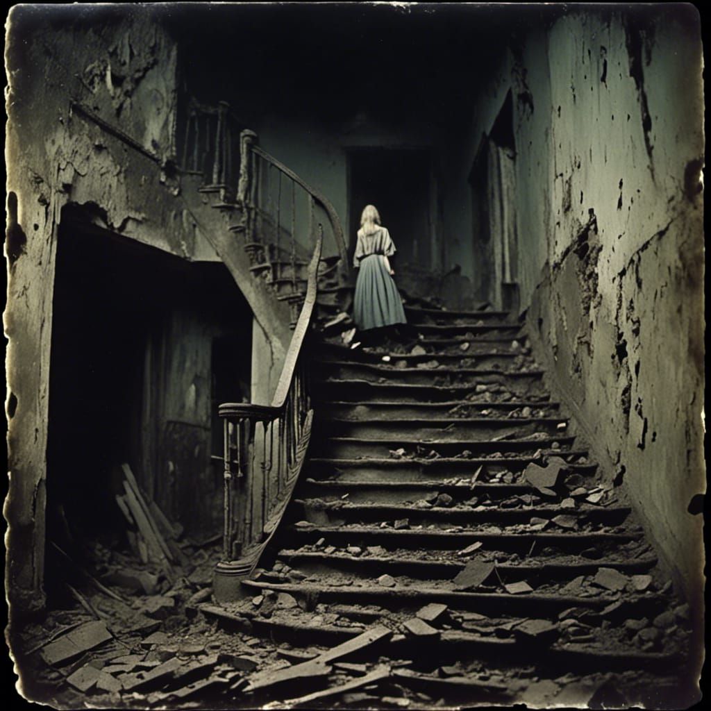 Cursed Staircase with Goth Women