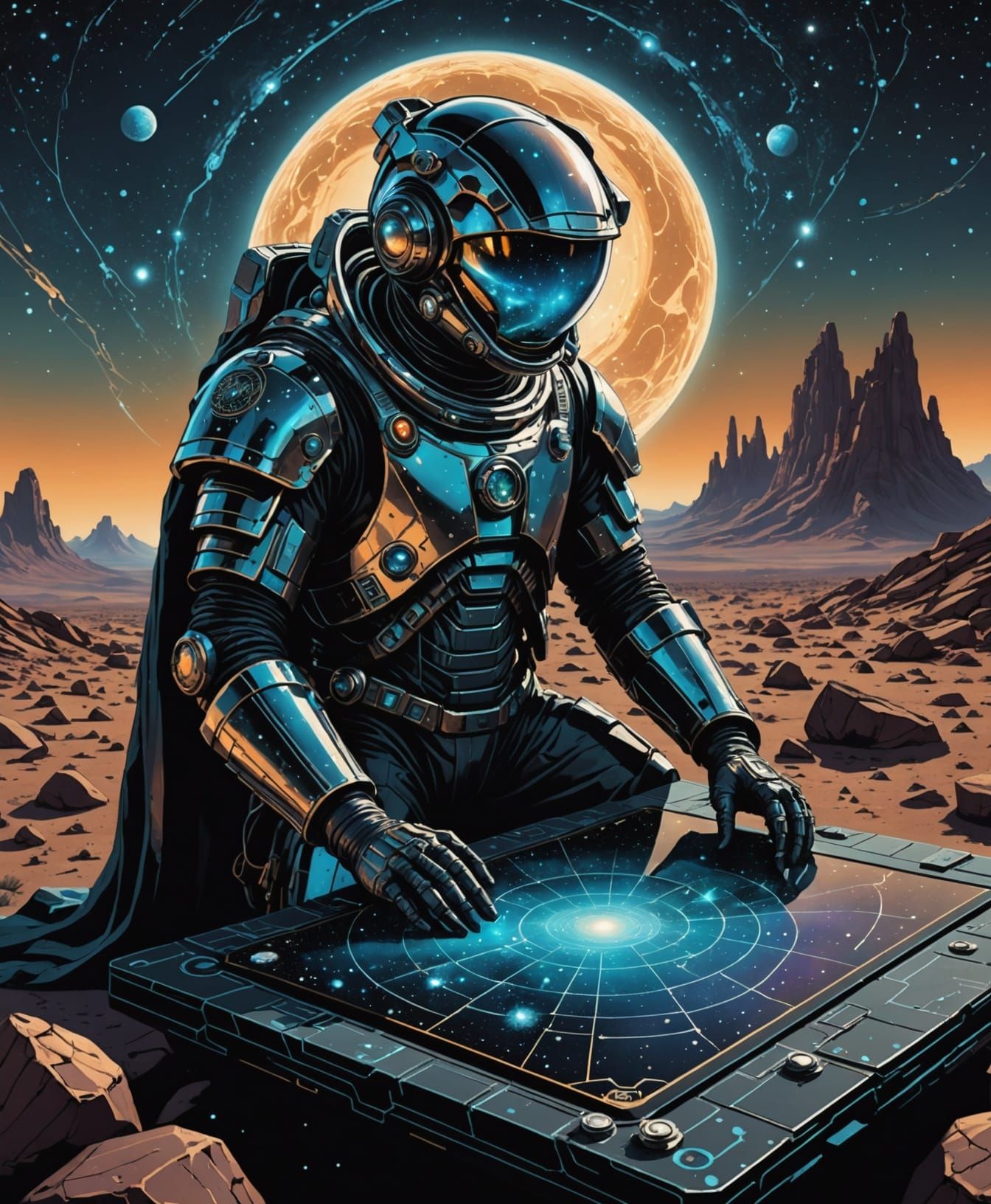 Ancient Astronaut Charts Alien Constellations on Obsidian Ta...