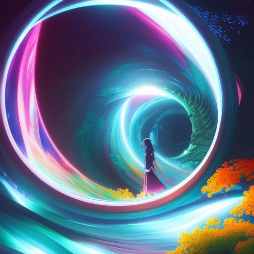 Harmonious Opposites in Anime Digital Illustration