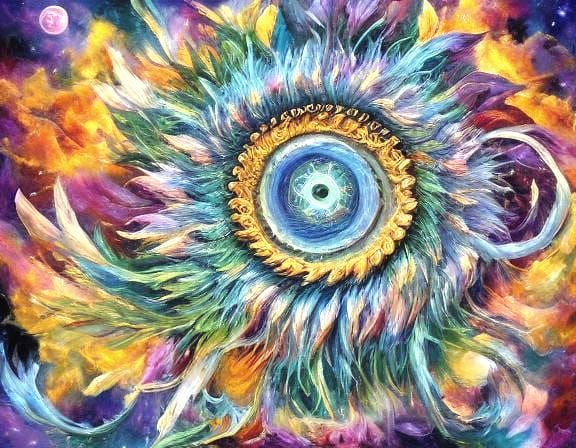 Cosmic Selenolatry: Surreal Dreamscape