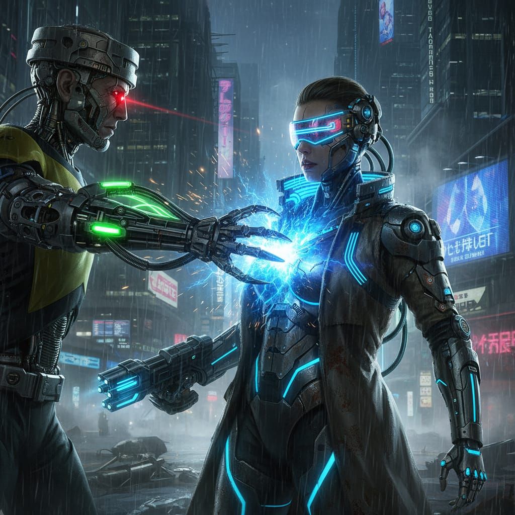 Borg Fail to Assimilate Cyberpunk Cyborg