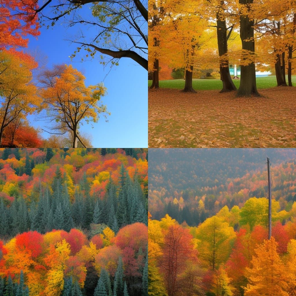 Abstract AI Image: Interpretation of Fall