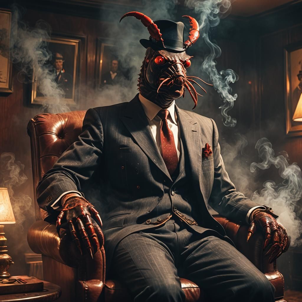 Mobster Lobster in Dark Fantasy Setting