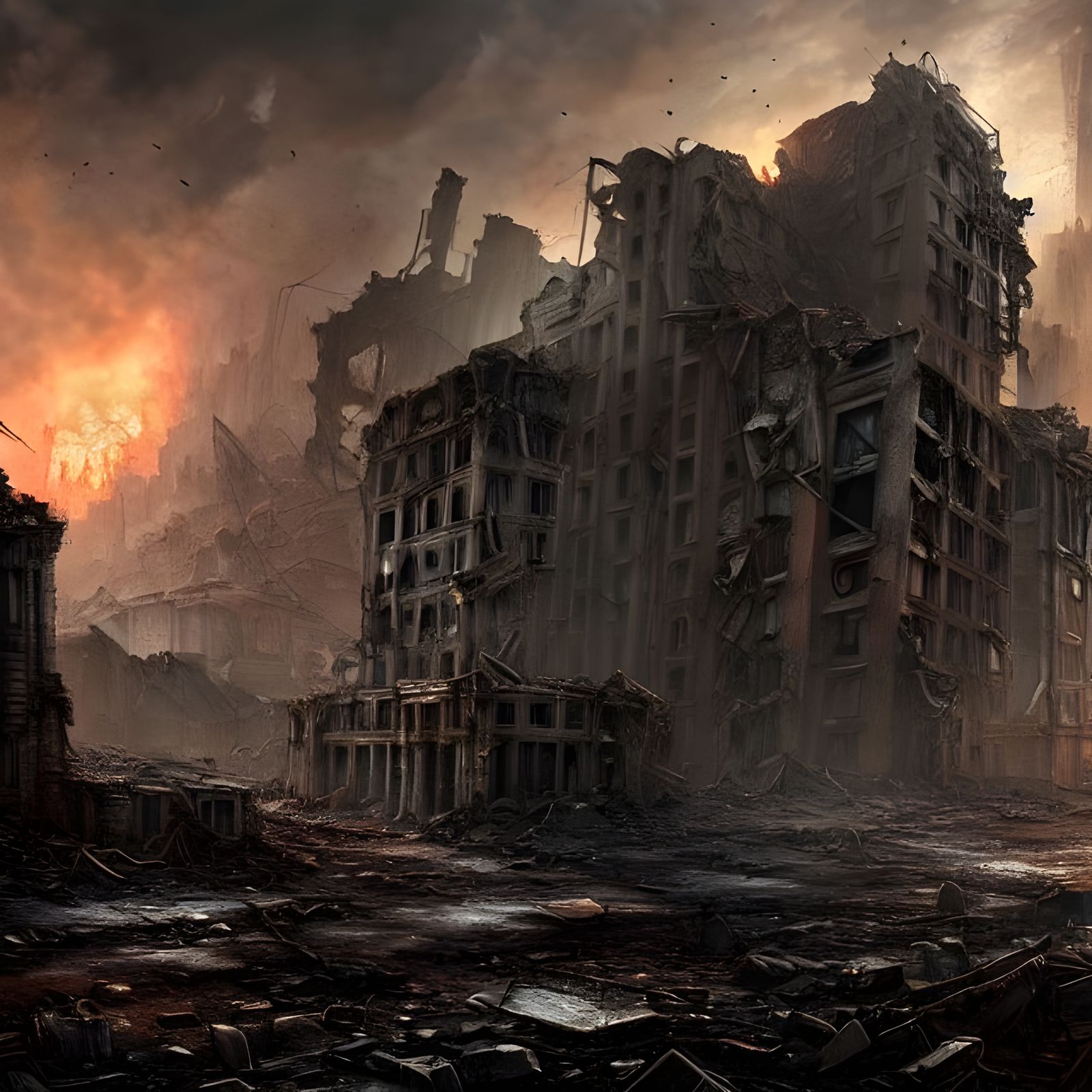 Dystopian Post-Apocalyptic City Ruins in Unreal Engine 5