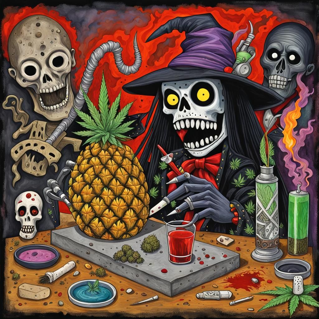 Horror;concrete art Extra sharp detailed  powerfully evil (v...