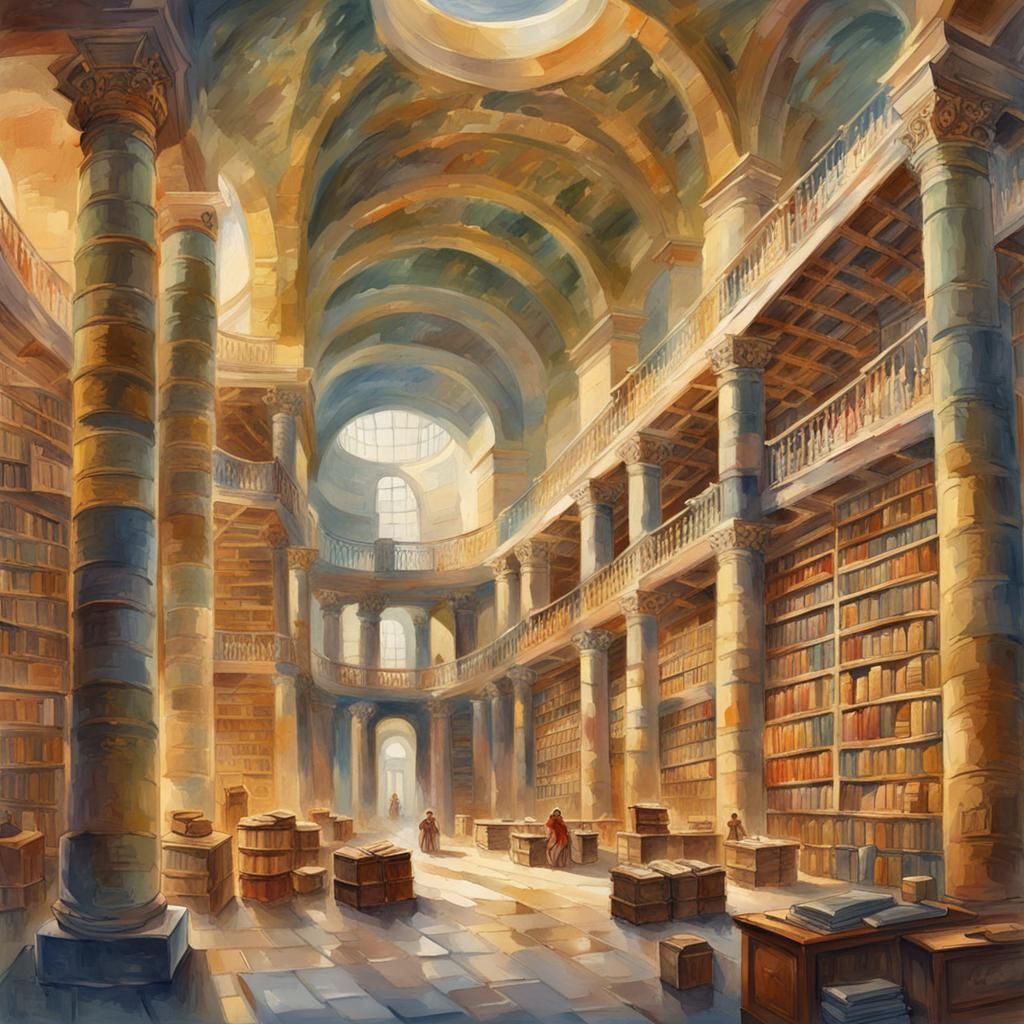 Alexandria Library: Gouache and Watercolor Impressionist Mas...