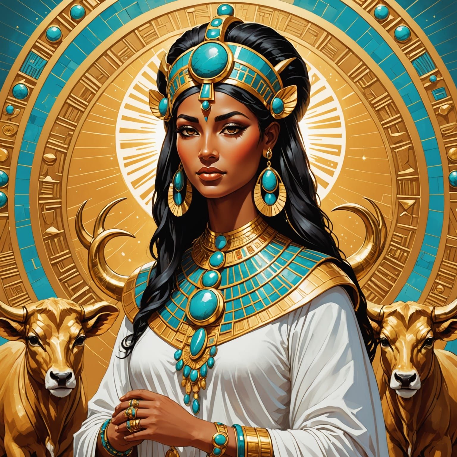 Hathor: The Golden Embrace of the Sun