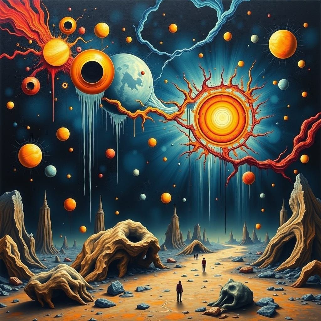 Surreal and Unusual Futuristic Cityscape