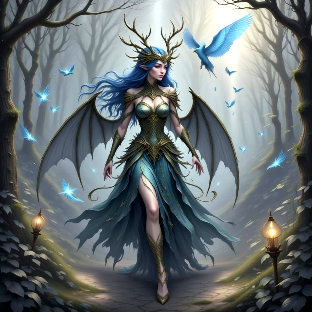 Dragon in Shadow: A Fantasy Illustration