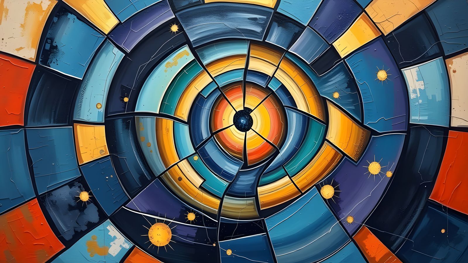 Abstract Cubism: Distorted Universe in Cracked Mirror