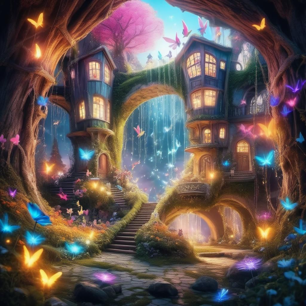 Magical Wonderland with Flying Fairies