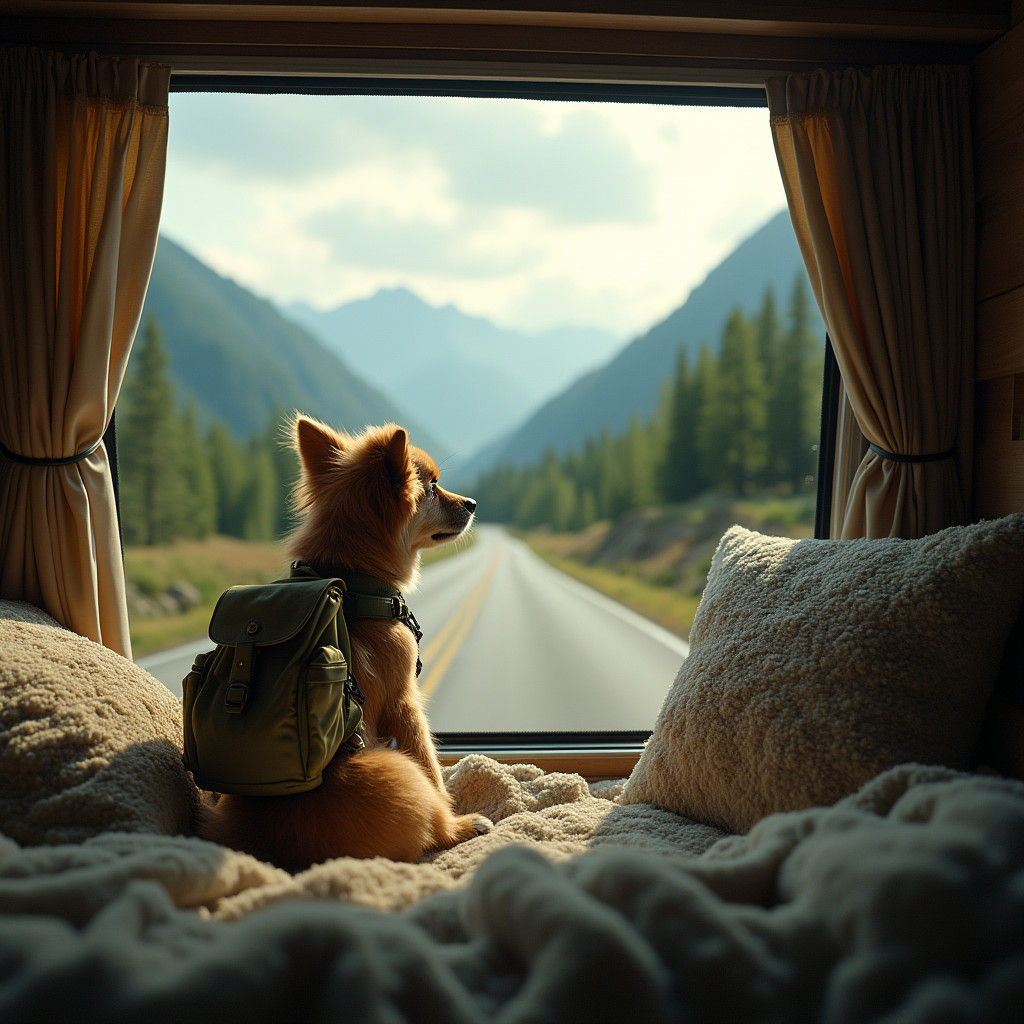 Dog's Road Trip: Cinematic Campervan Adventure