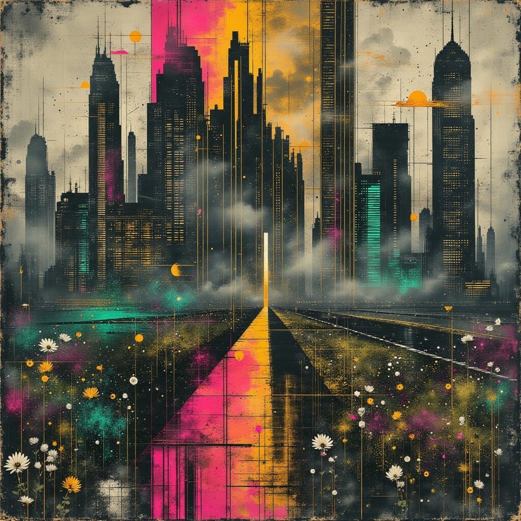 Haunting Cityscapes in a Dystopian Aesthetic