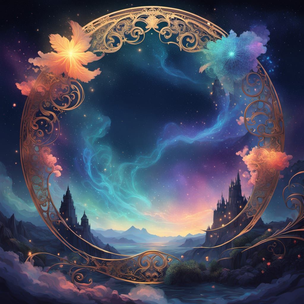 Ethereal Key in Cosmic Dreamscapes