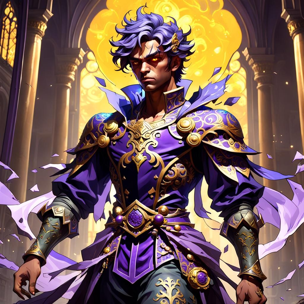 Arrogant Prince in Dark Fantasy Style