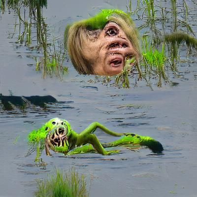 Scary Swamp Creature Emerges from the Depths