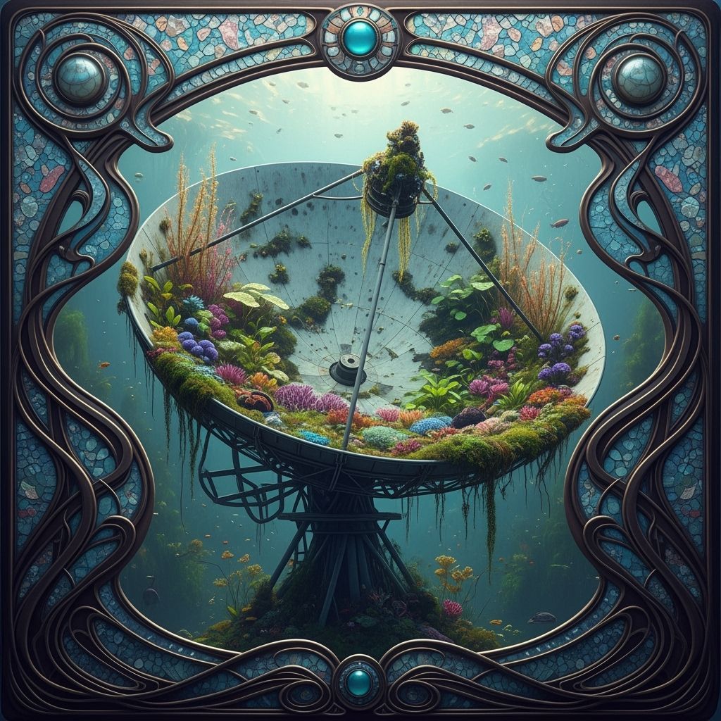 Art Nouveau Aquatic Satellite Garden